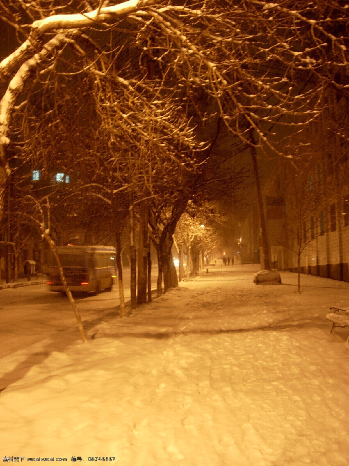乌市的夜雪 乌鲁木齐 雪 旅游摄影 国内旅游 摄影图库