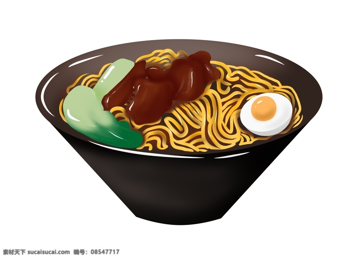 牛肉 面条 装饰 插画 牛肉面条 漂亮的面条 黄色的面条 创意面条 立体面条 精美面条 煮熟的面条