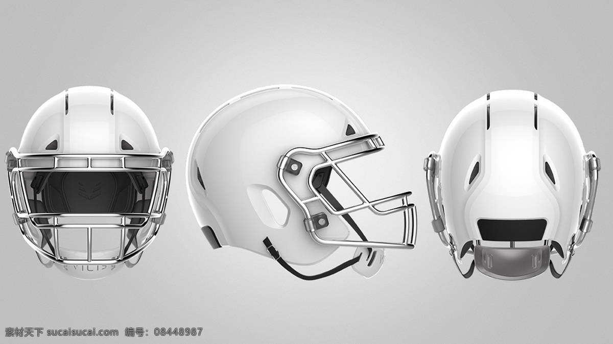 白色 创意产品 概念模型 橄榄球 功能 3d 概念 模型 头盔