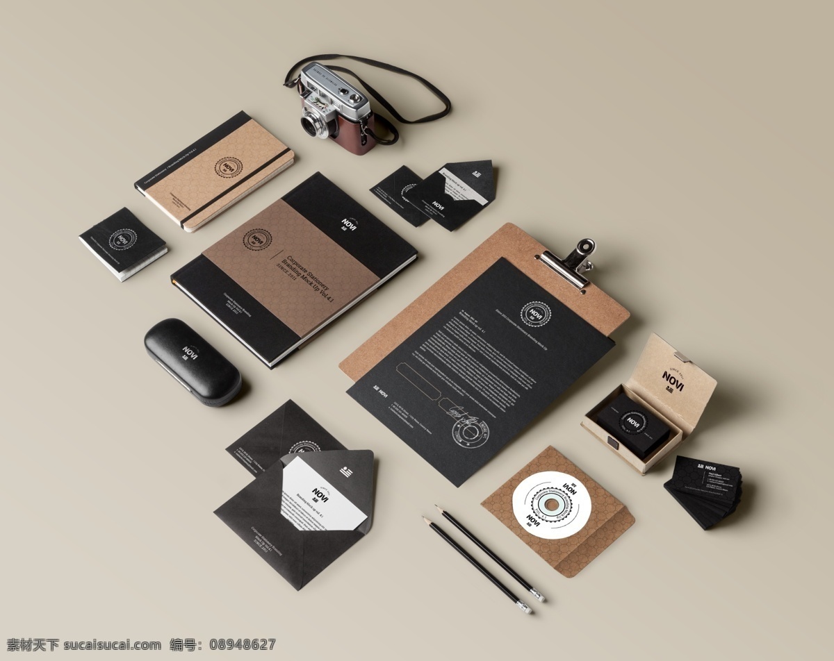 企业vi设计 照相机 莱卡 名片夹 名片盒 办公用品 文具 白领用品 眼镜 纸张 签字笔 记事本 日记本 名片 笔记本 商标 logo 纽扣 vi设计 分层 源文件