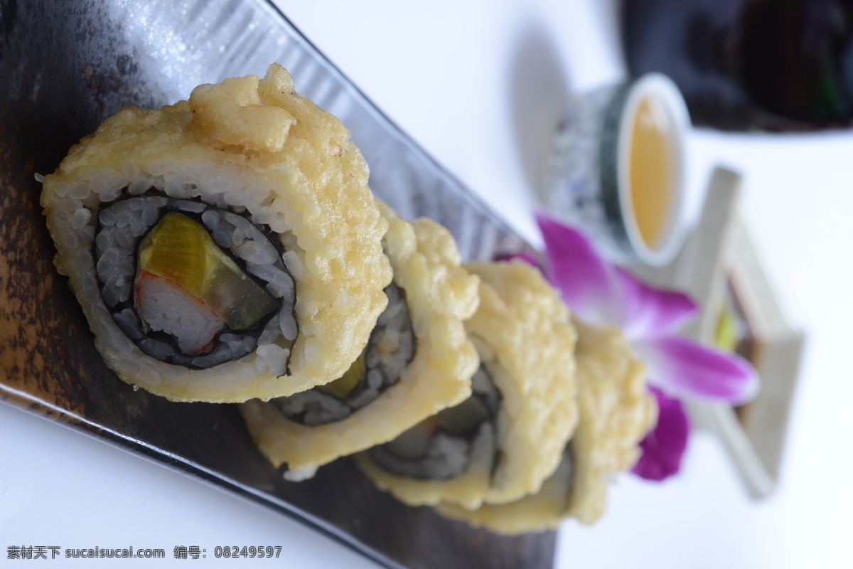 黄金吉列卷 卷物 寿司 创意卷物 日本料理 日本风味 餐饮美食