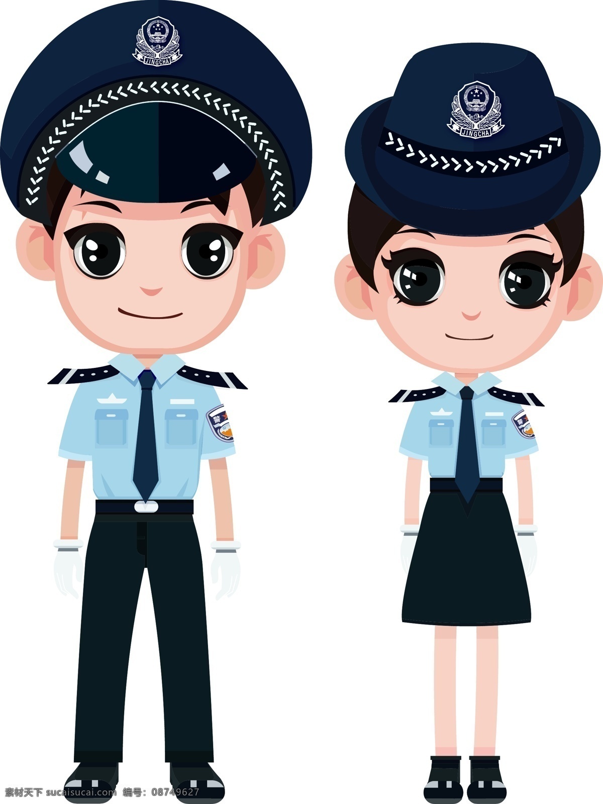 卡通警察 警察图片 交警图片 警察 卡通交警