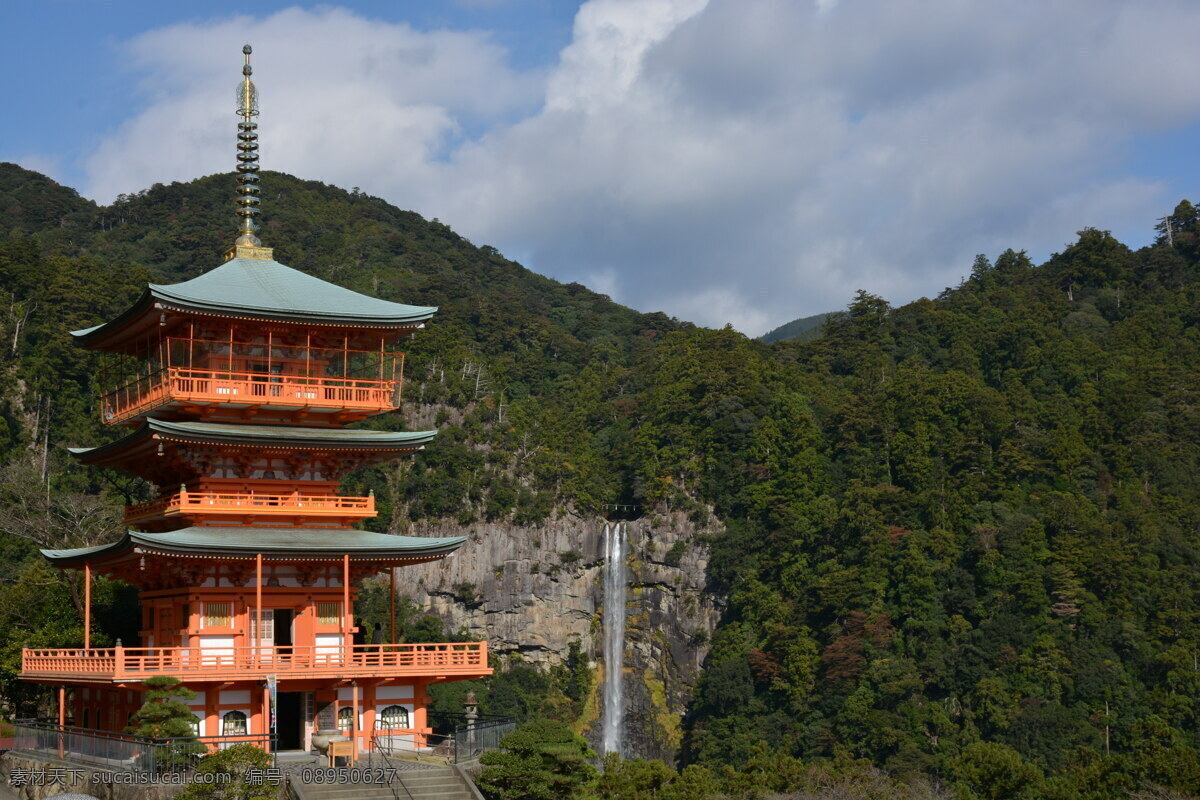熊野古道 日本 纪伊半岛 世界文化遗产 神社 寺庙 日本风光 日本风景 日式建筑 建筑 建筑物 山泉 瀑布 特色建筑 建筑风景 日式 日餐 自然景观 建筑景观