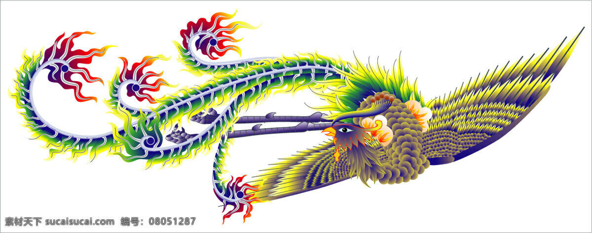 印花 矢量图 动物 凤凰 服装图案 民族 色彩 印花矢量图 面料图库 服装设计 图案花型