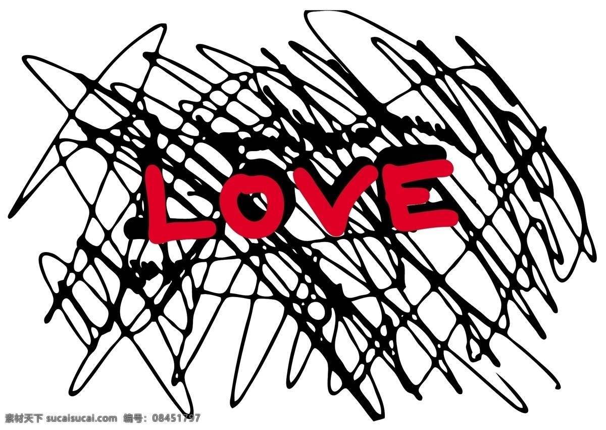 手绘 涂鸦 心形 矢量 love 爱情 草图 情人节元素 矢量素材 文字 草稿 凌乱线条 节日素材 情人节七夕