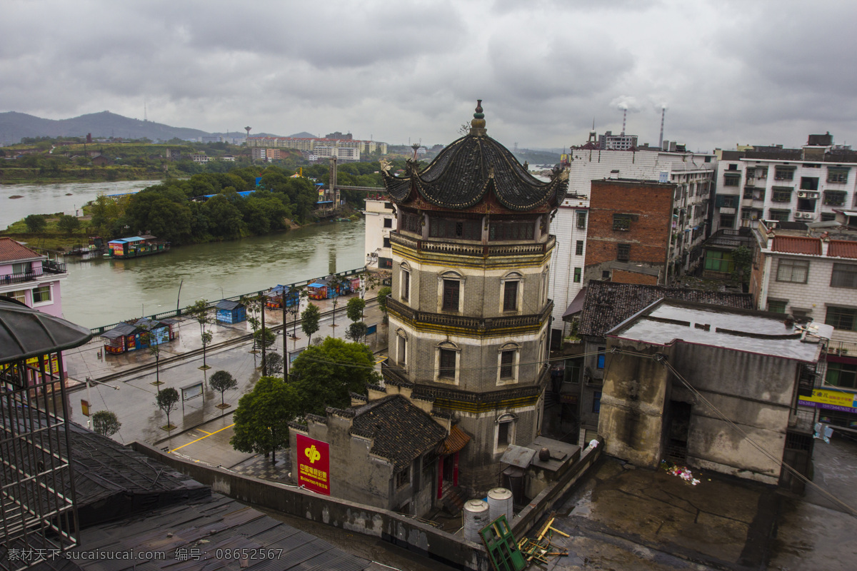 八角亭 环秀楼 耒阳市环秀楼 望江楼 明代古楼 园林建筑 建筑园林