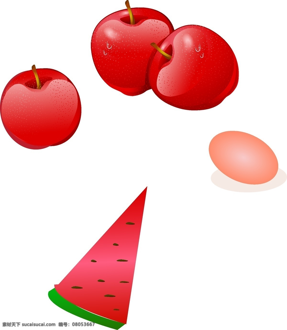 水果 鸡蛋 卡通 苹果 生物世界 水果矢量素材 西瓜 水果模板下载 矢量