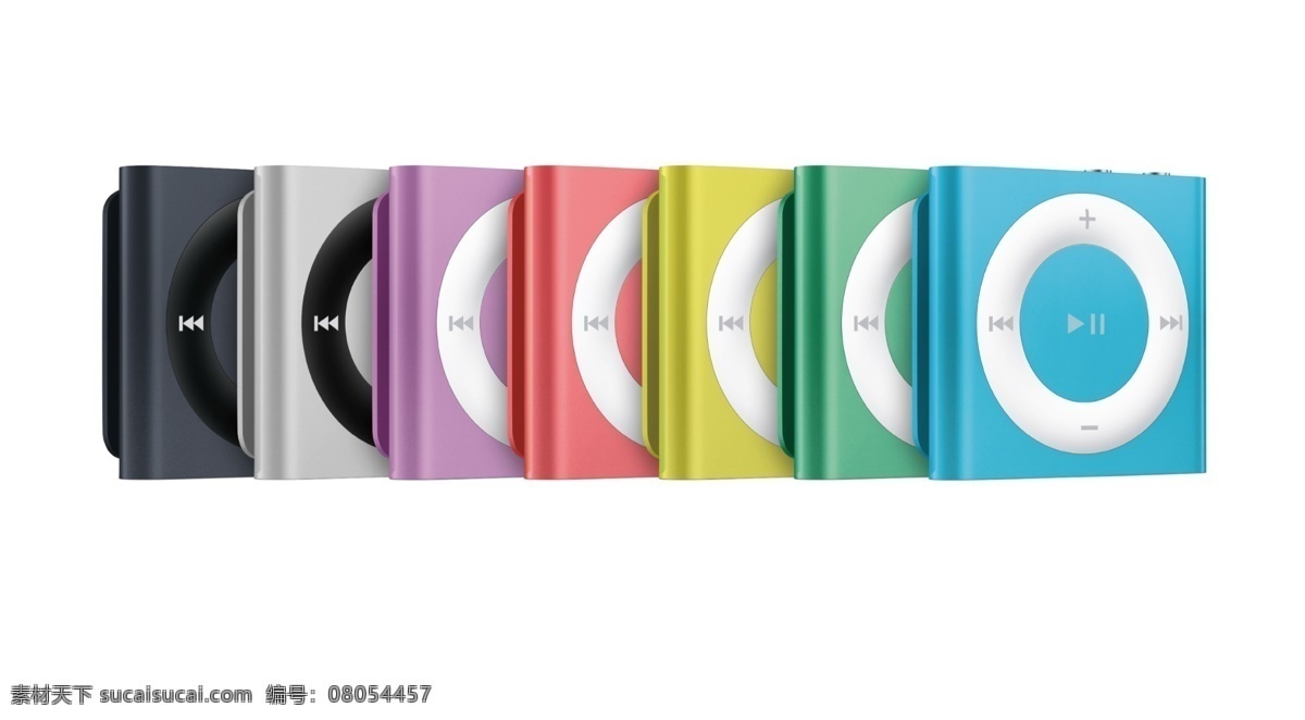 mp3 数码产品 现代科技 shuffle 新款 苹果mp3 多彩 苹果 psd源文件