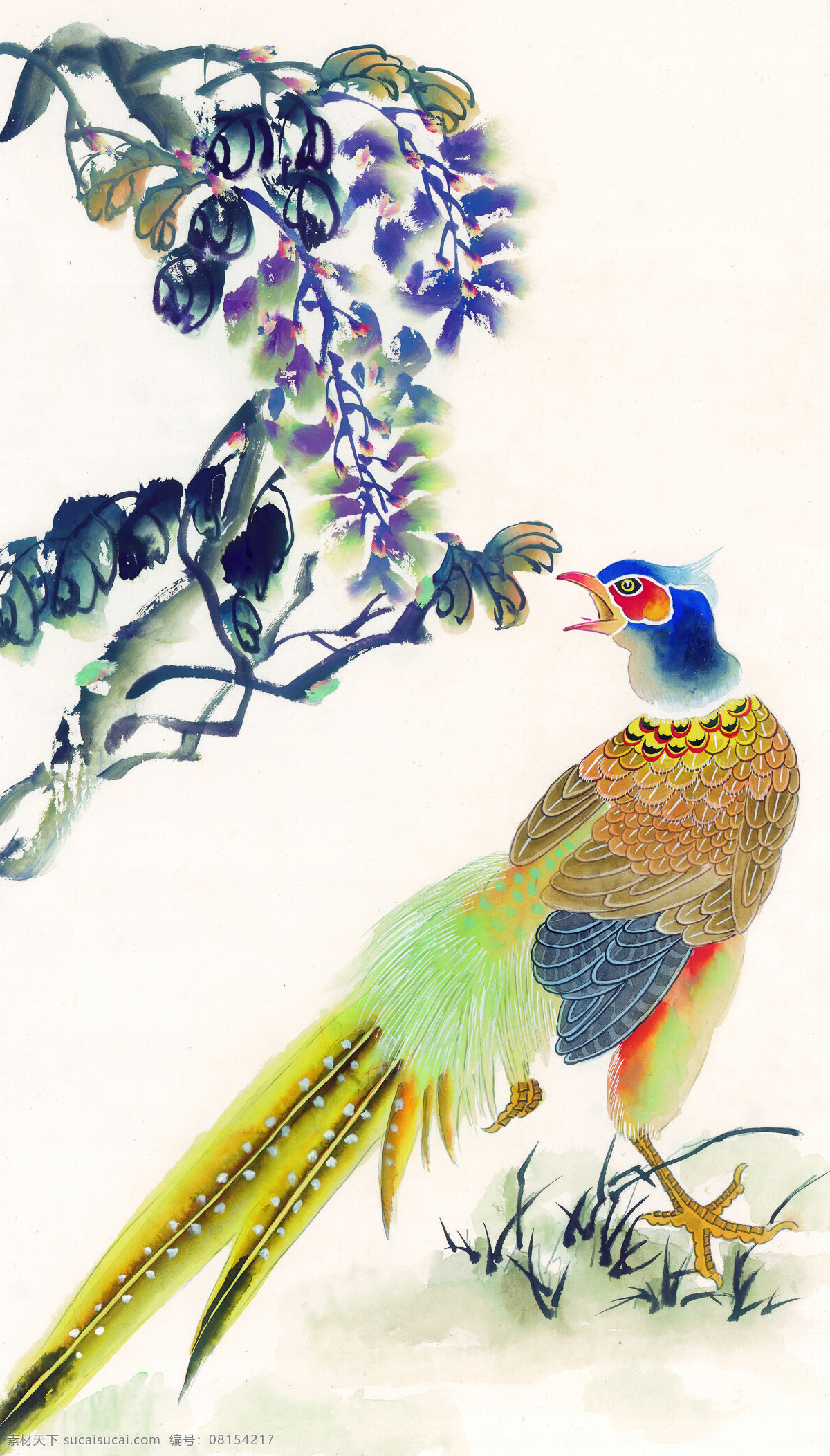 翅膀免费下载 翅膀 丹顶鹤 飞鸟 孔雀 鸳鸯 中华艺术绘画 文化艺术