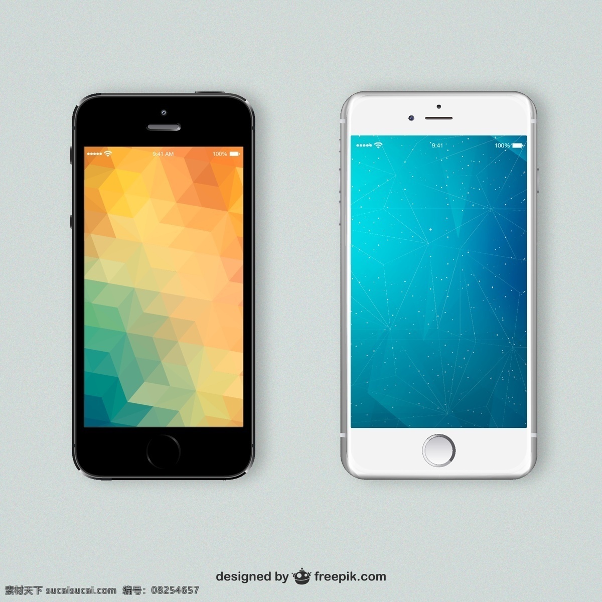 精美手机设计 精美 手机 科技 背景 屏保 青色 天蓝色