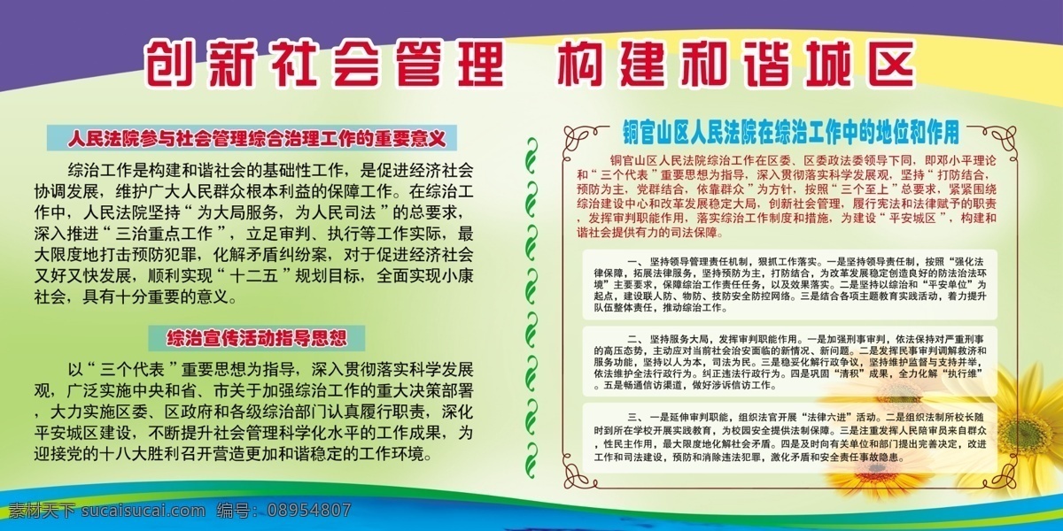 创卫 展板 创卫展板 创新 管理 广告设计模板 和谐 社会 源文件 展板模板 构建 城区 综合治理 其他展板设计