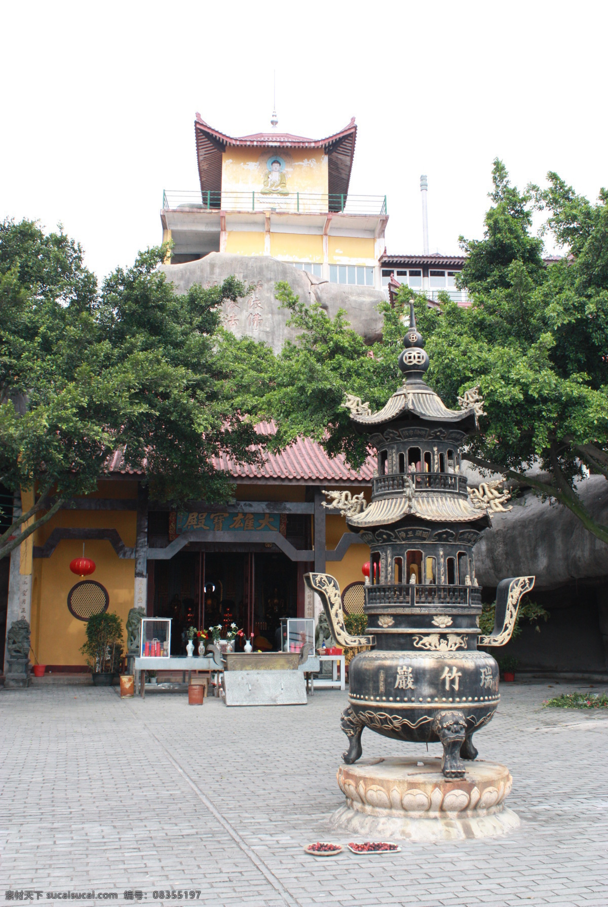 香炉 寺庙 文化艺术 宗教信仰 漳州 瑞竹岩 漳州旅游 瑞竹岩寺 寺庙旅游 矢量图 日常生活
