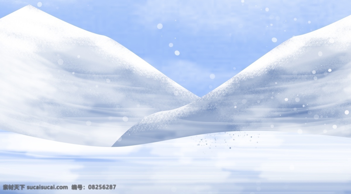 唯美 冬至 节气 雪山 雪景 背景 简约蓝色 雪地 冬至背景 下雪 冬天 冬至节气 传统节气 24节气冬天