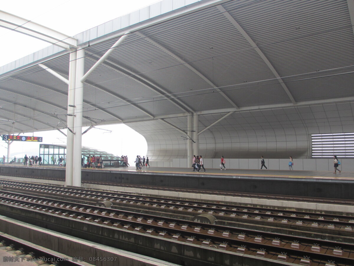 高铁站 和谐号 火车站建筑 火车 列车 铁轨 动车组 旅游摄影 国内旅游 灰色