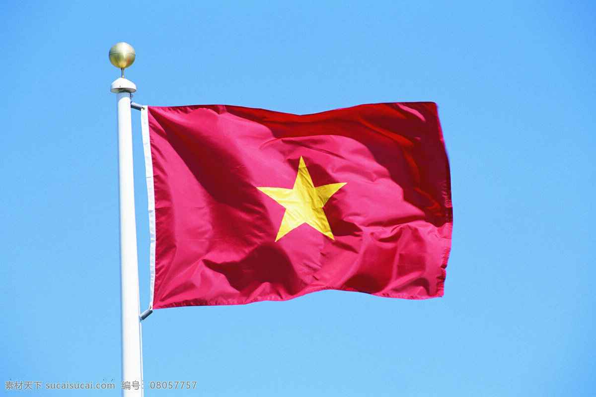 越南 国旗 旗帜 五角星 越南国旗