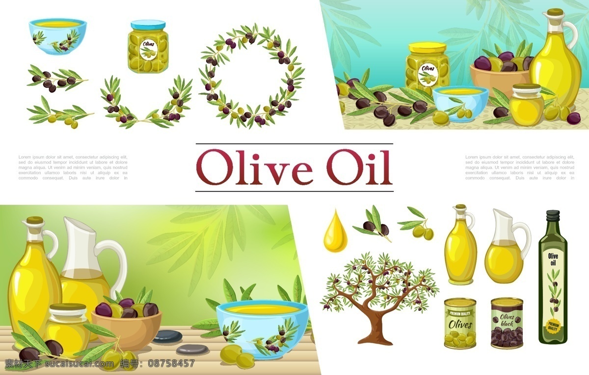 橄榄油图片 橄榄油 绿色 橄榄 营养 健康 手绘 背景 矢量 橄榄油条幅 健康食用油 橄榄油广告 橄榄油宣传 海报