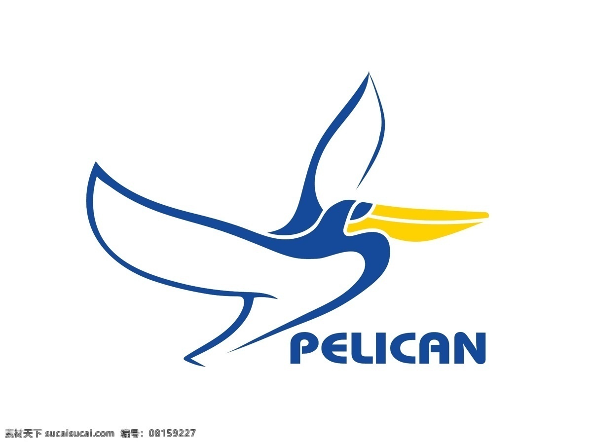 大嘴鸟 pelican logo