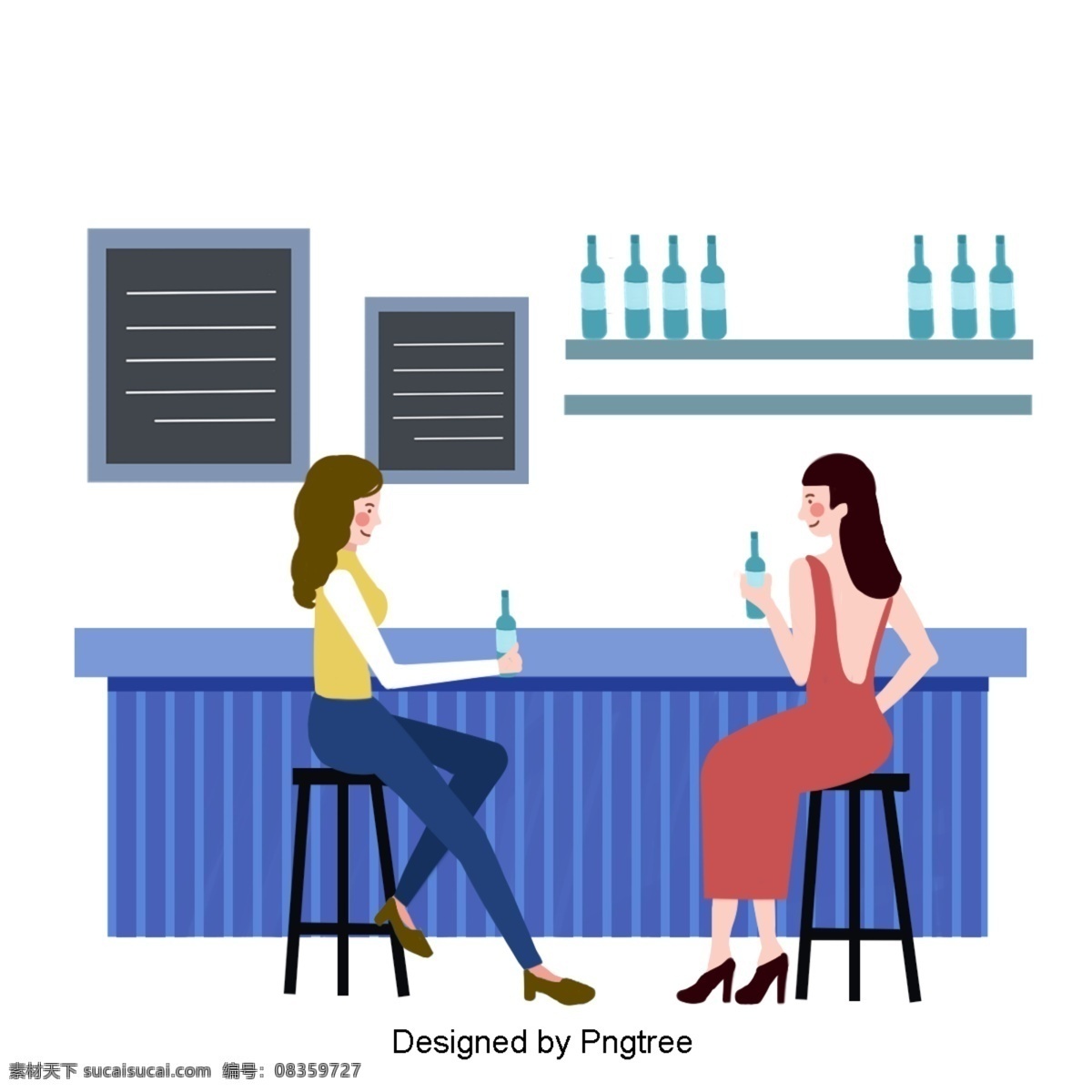 插图 两 人 喝酒 聊天 品 醇 客 杂志 介绍 快乐 桌子 窗户 刮