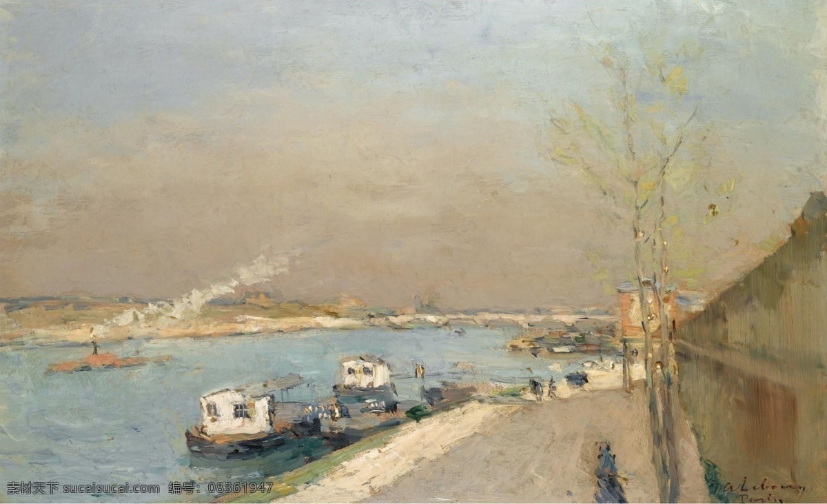 morning 大师 画家 风景画 静物 油画 建筑 装饰画 spring seine the of quay lebourg albert 人物 高清 西方 国外 现代 家居装饰素材