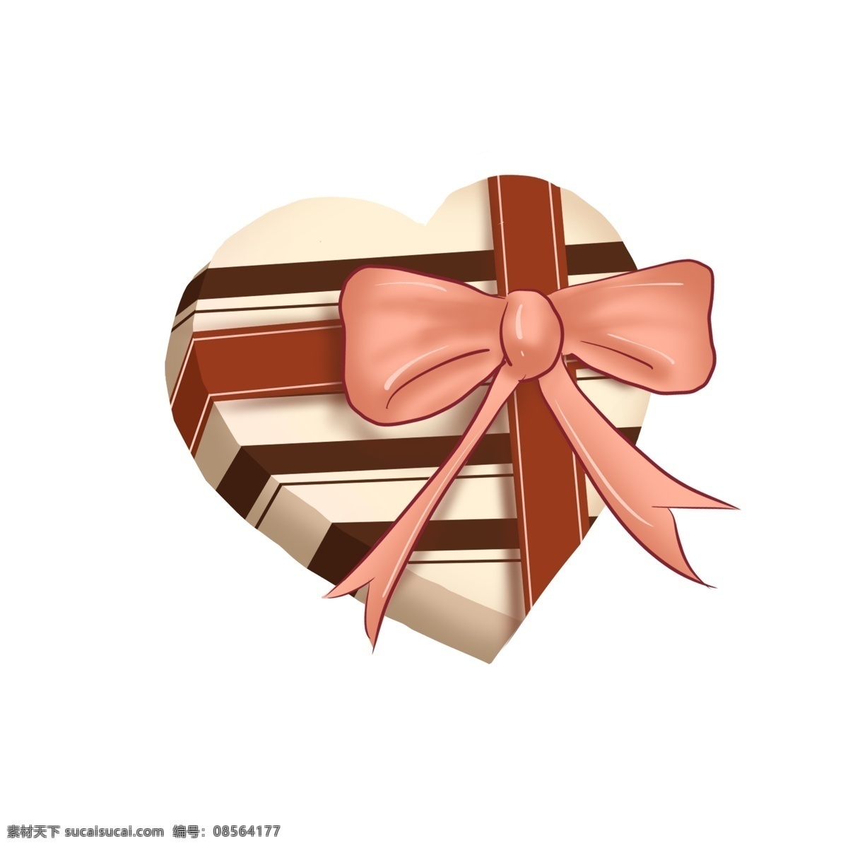 手绘 心形 礼盒 插画 礼物盒 情人节 爱情 蝴蝶结 心形礼盒 礼物盒插画 巧克力 礼物