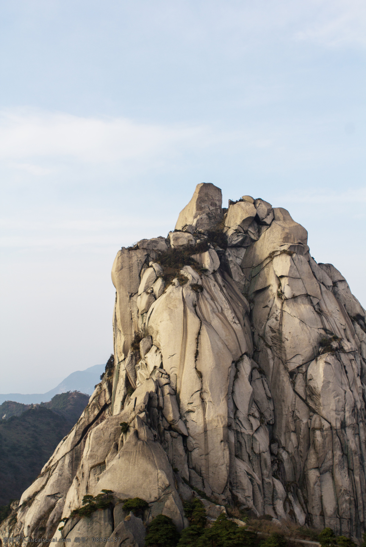 天柱山 世界 地质 公园 安徽 世界地质公园 蓝天白云 山峦 树 旅游摄影 国内旅游 灰色