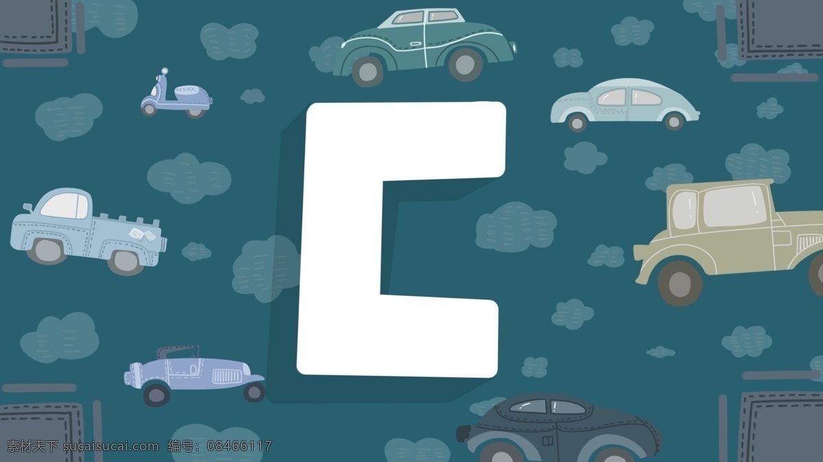 小 清新 字母 c 汽车 插画 原创 小清新 壁纸 字母c