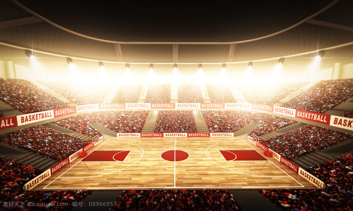 篮球场馆 篮球 球场 球 灯 灯光 球框 篮球框 室内 地板 观众席 篮球场 体育