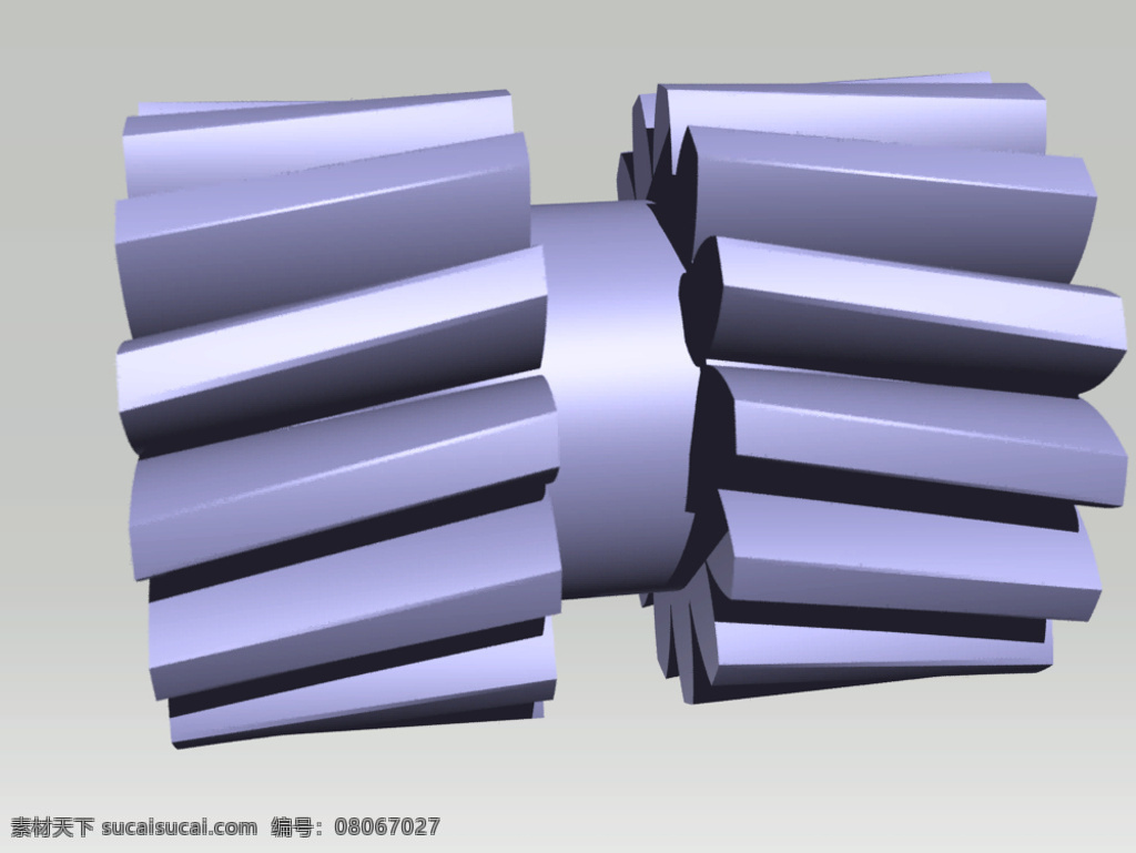 人字 齿轮 k 双螺旋 机械设计 3d模型素材 电器模型