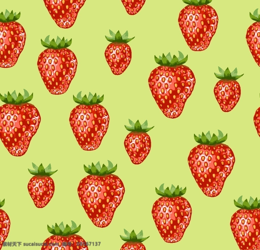 草莓图片 草莓无缝背景 草莓 草莓花 水果 无缝背景 生物世界 花草