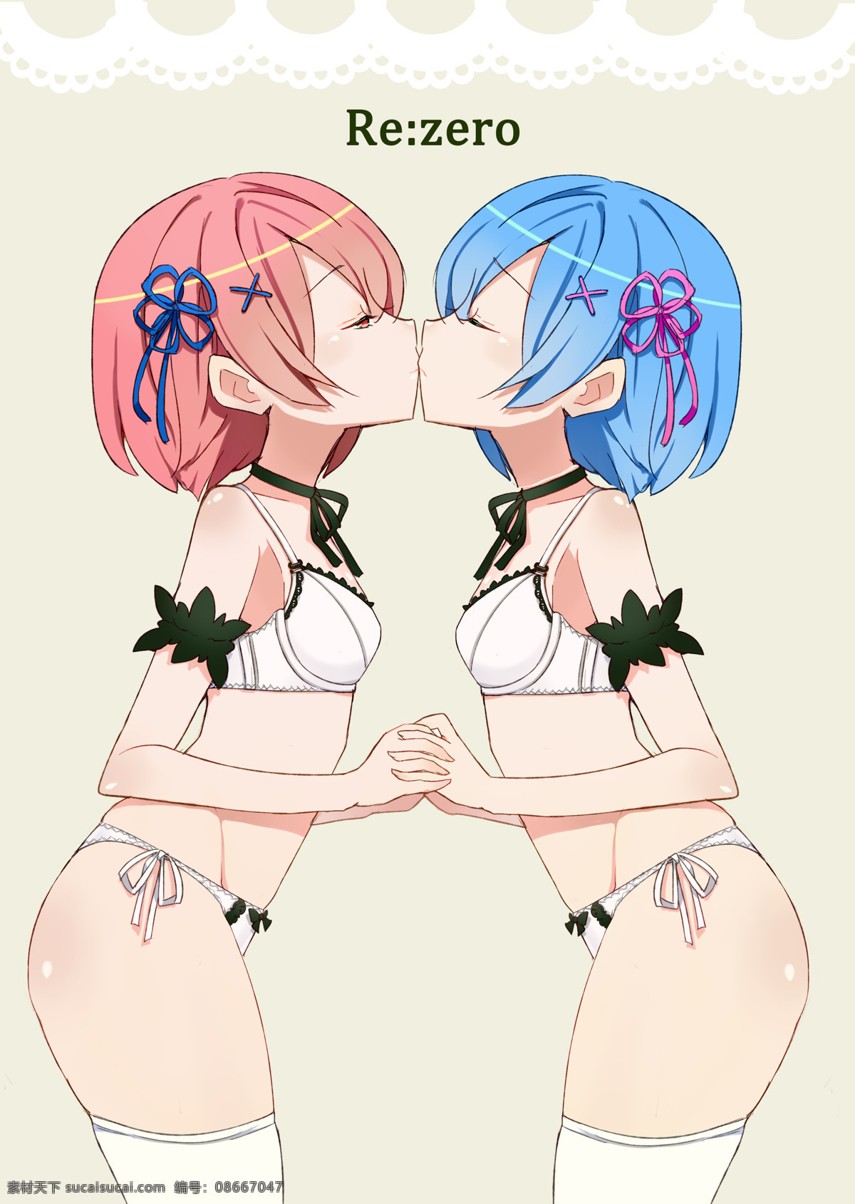蕾姆 卡通少女 动漫女孩 异世界生活 漫画人物 动漫动画 动漫人物