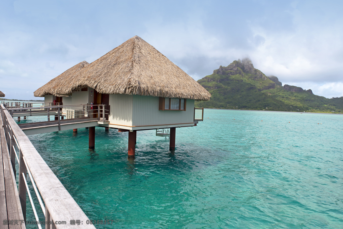 美丽 茅屋 风景摄影 海洋 海面 茅草屋 茅屋风景 海岸风景 大海风景 美丽海景 美丽风景 自然风光 美景 美丽景色 自然风景 自然景观 青色 天蓝色