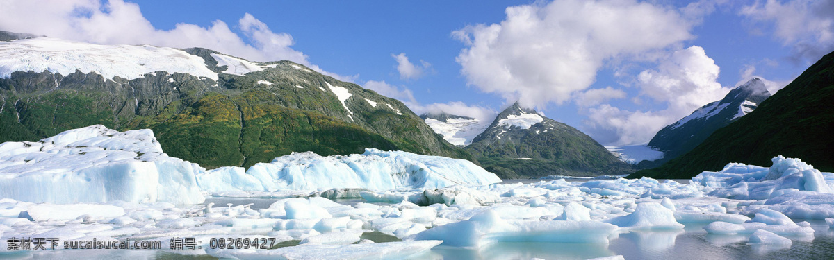 冰川 雪山 消融 壁纸 宽屏壁纸 自然风光 背景素材 自然景观 自然风景
