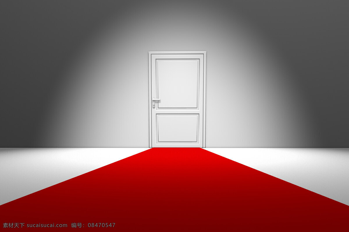 红地毯 门 空间 三维 立体 房间 创意