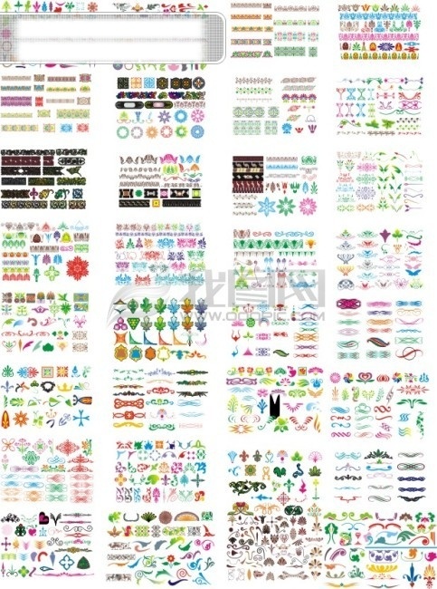 种 图案 纹样 花边 cdr矢量图 备份