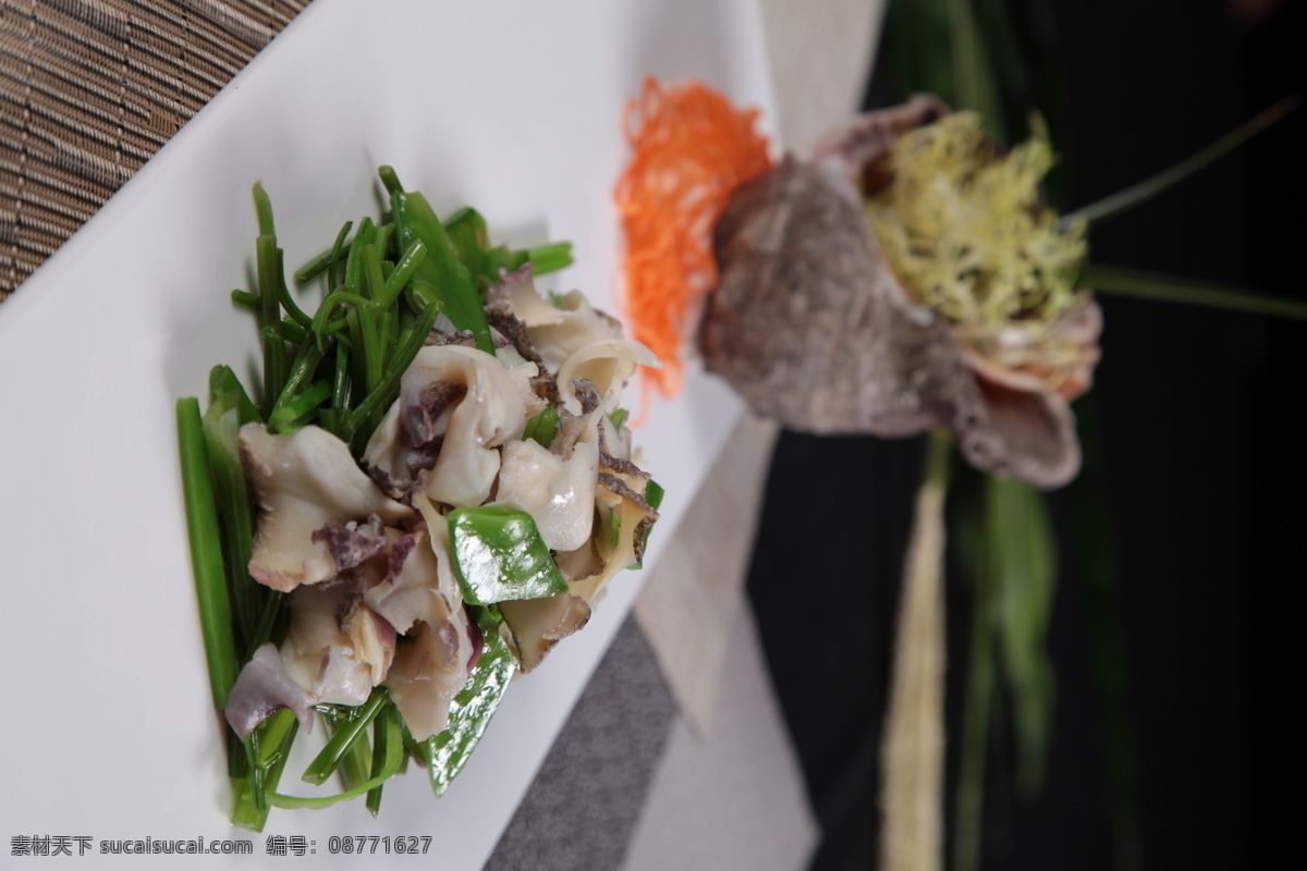 海螺片 冷菜 凉菜 海鲜 美食 传统美食 餐饮美食