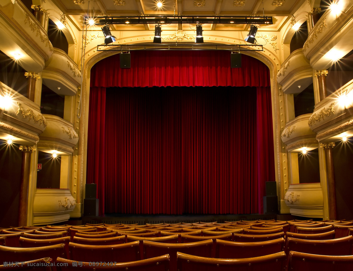 歌剧院 大厅 舞台 大剧院 舞台幕布 幕布 红色幕布 帷幕 舞台摄影 座位 其他类别 生活百科