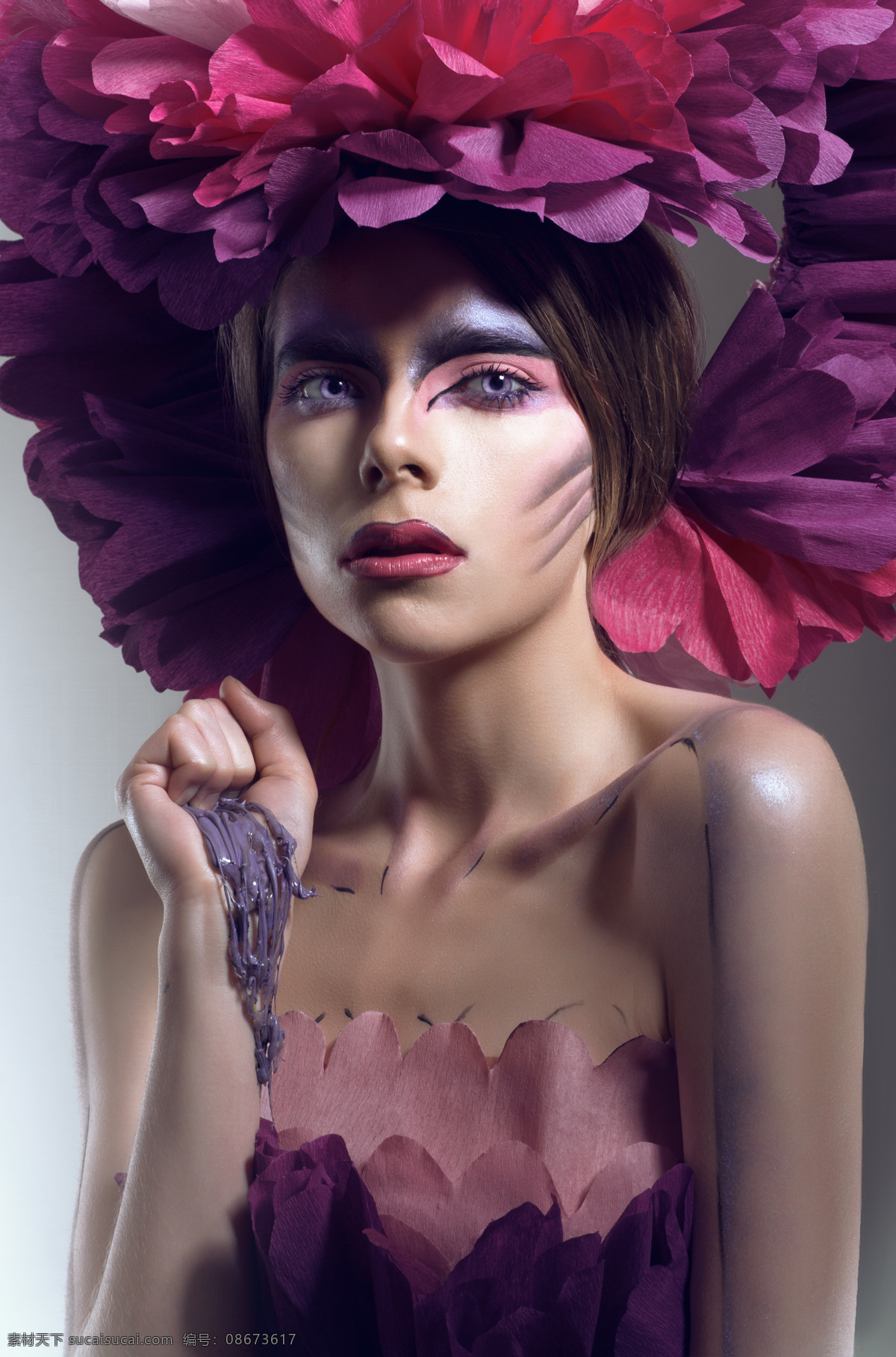 鲜花 彩妆 美女图片 彩妆美女 时尚美女 性感美女 美女模特 美女写真 美女摄影 外国女性 外国美女 人物图片