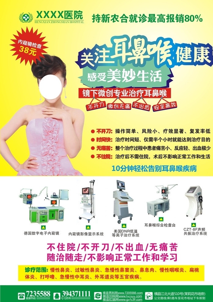 耳鼻喉 鼻炎 耳鼻喉广告 医院广告 鼻炎广告 过敏性鼻炎 矢量