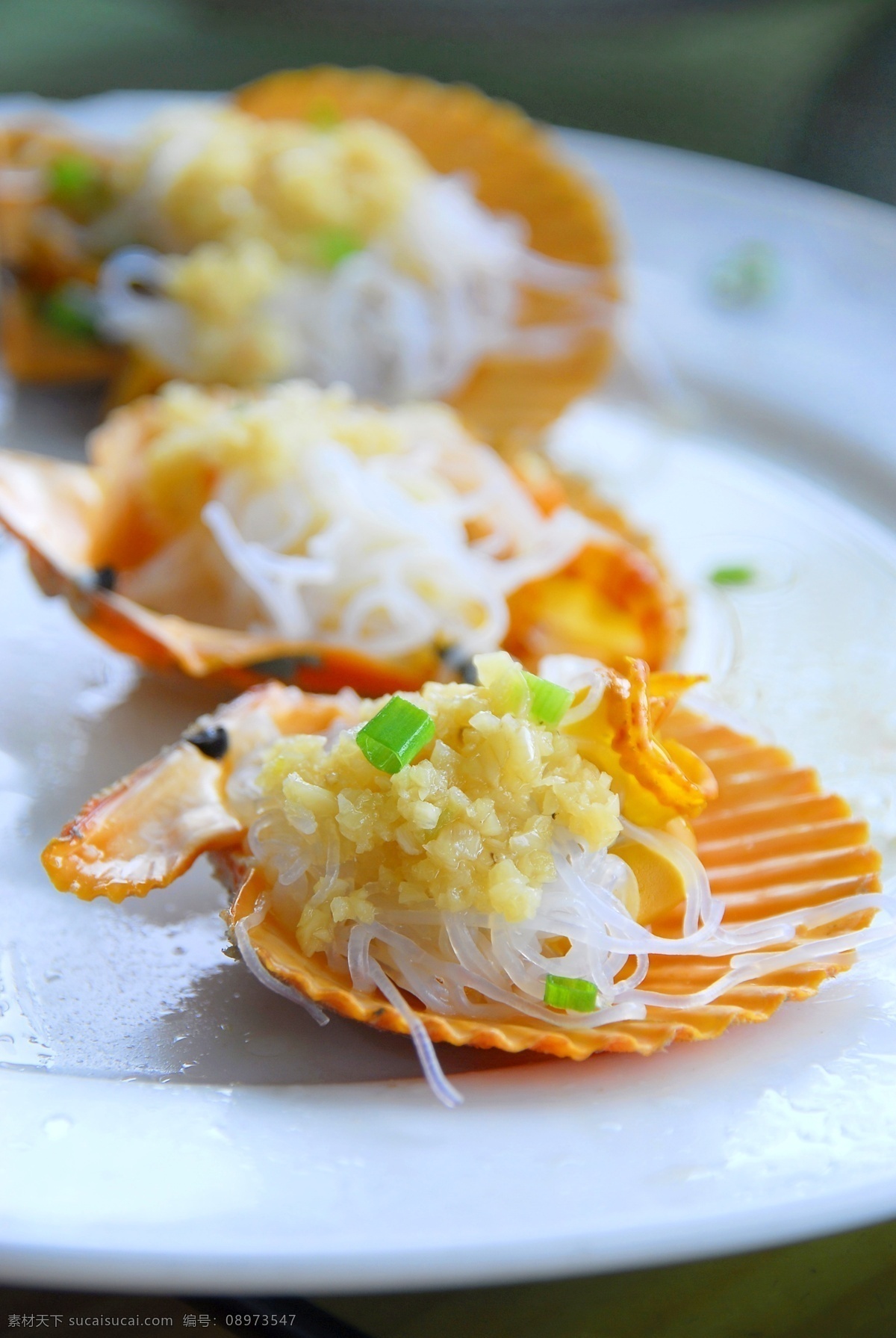 蒜蓉 蒸 扇贝 粉丝 元宝元贝 鲜贝 粉丝扇贝 餐饮美食 传统美食
