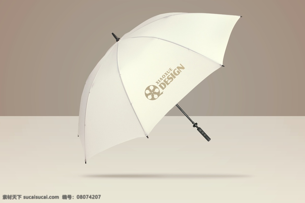 白色雨伞样机 白色雨伞 伞样机 白色折叠伞 遮阳伞 企业伞 伞模板 vi设计