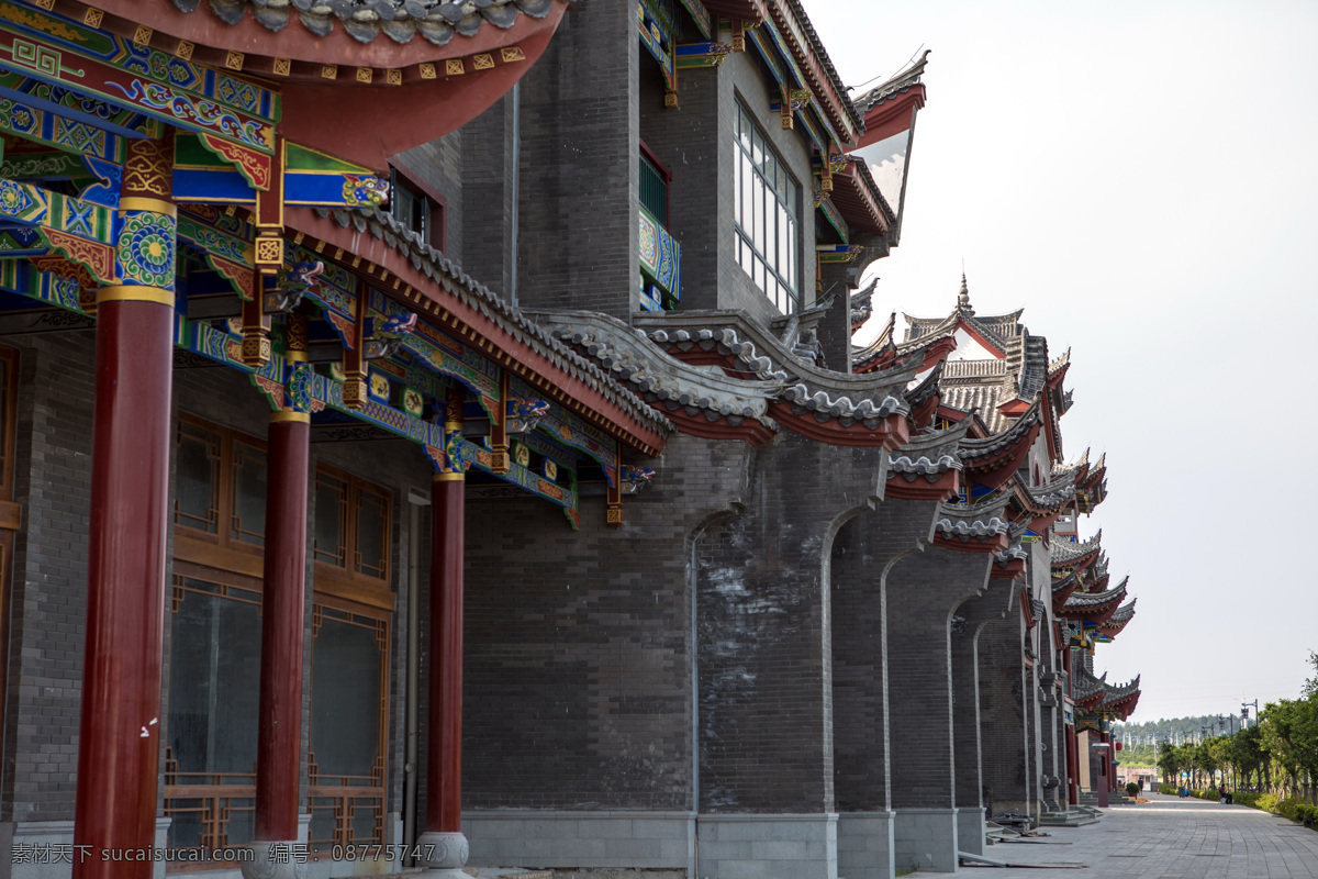 平潭风景 平潭 福建 福州 蓝天 仿古建筑 旅游摄影 国内旅游