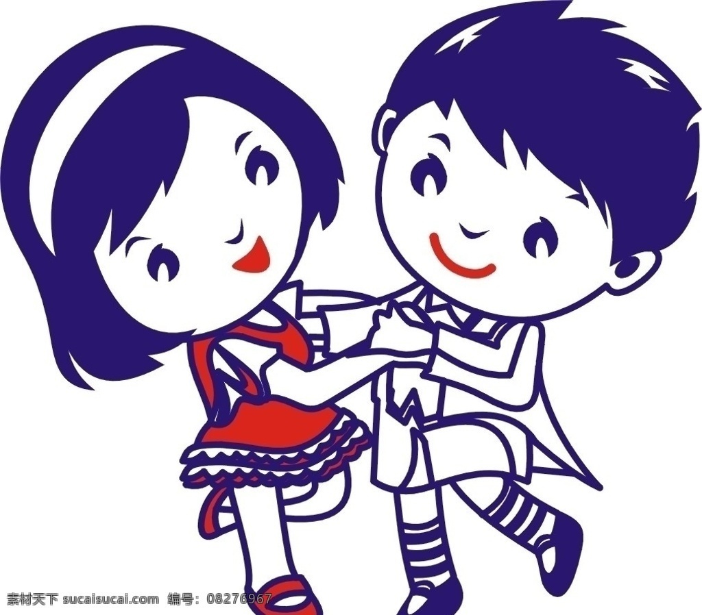 公仔 儿童幼儿 小孩 矢量人物 矢量