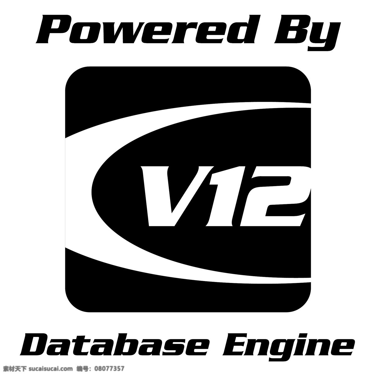 v12 数据库 引擎 免费 标识 标志 psd源文件 logo设计