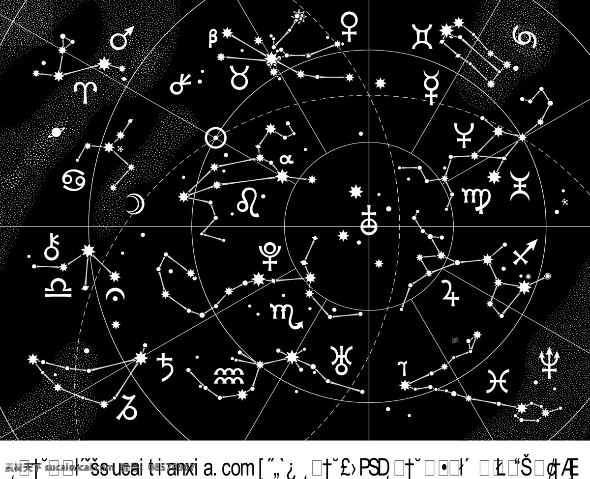 天空 十二星座 分布图 矢量 金牛座 巨蟹座 射手座 狮子座 双鱼座 双子座 水瓶座 天蝎座 线条 星星 魔羯座 白羊座 处女座 天秤座 矢量图 其他矢量图