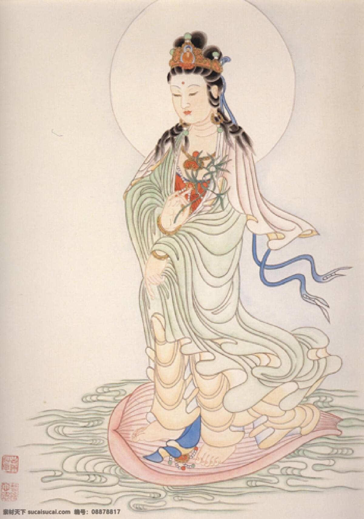 观音 三 十 二 相 菩萨 装饰 美术 工艺 万物 文化艺术 绘画书法