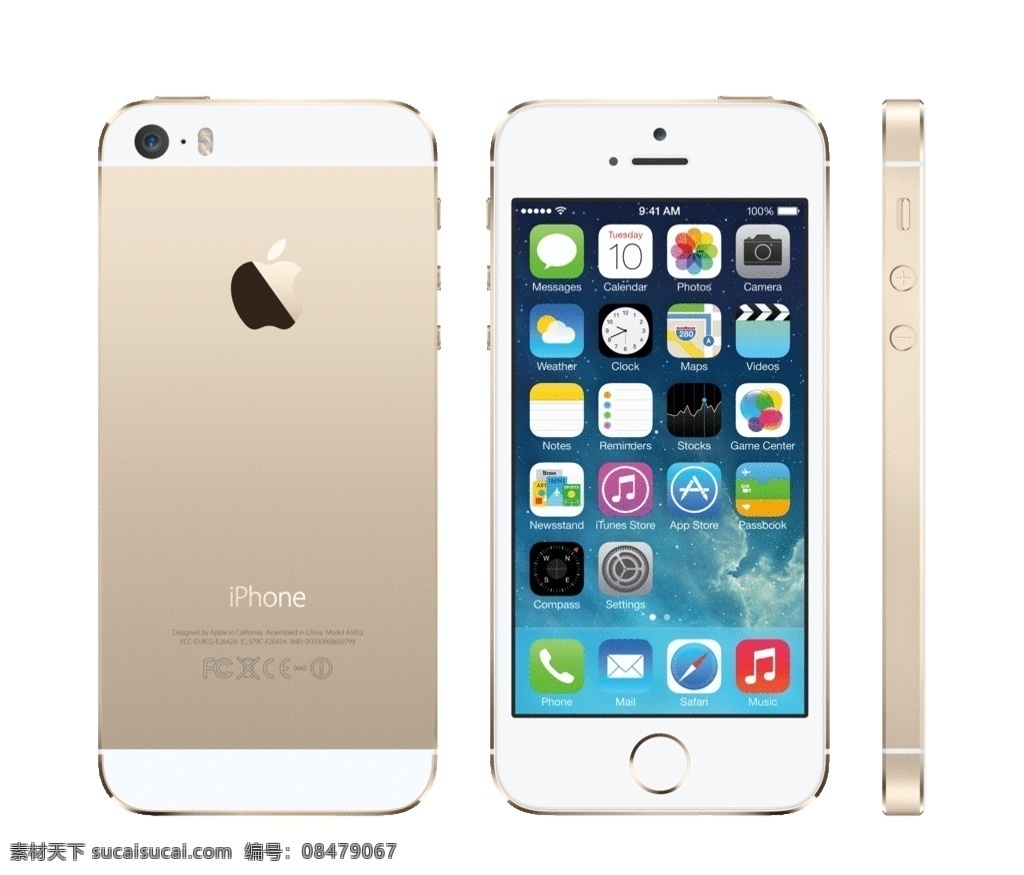苹果 iphone5s apple ios7 土豪金 金色 高清 gif 数码产品 现代科技