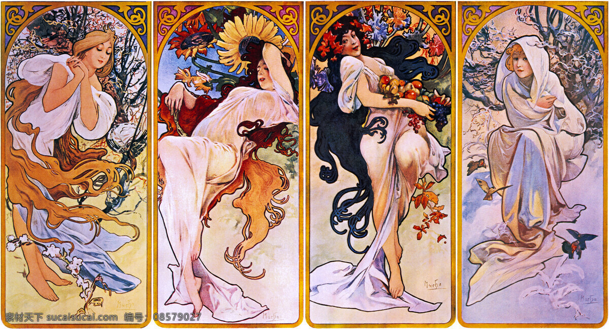 插画 插画设计素材 插画艺术 插图 花朵 绘画书法 菊花 美丽 美女 mucha 穆 夏 插画模板下载 穆夏 插图艺术 人物绘画 全身 鲜花 女郎 优雅美女 文化艺术