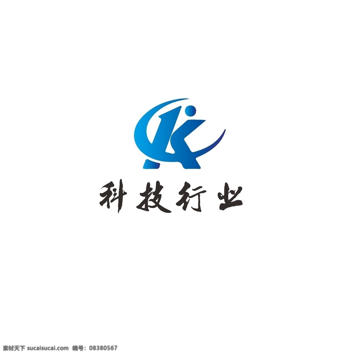科技 行业 logo 信息 简约 宇宙 发展 科学 技术 字母k