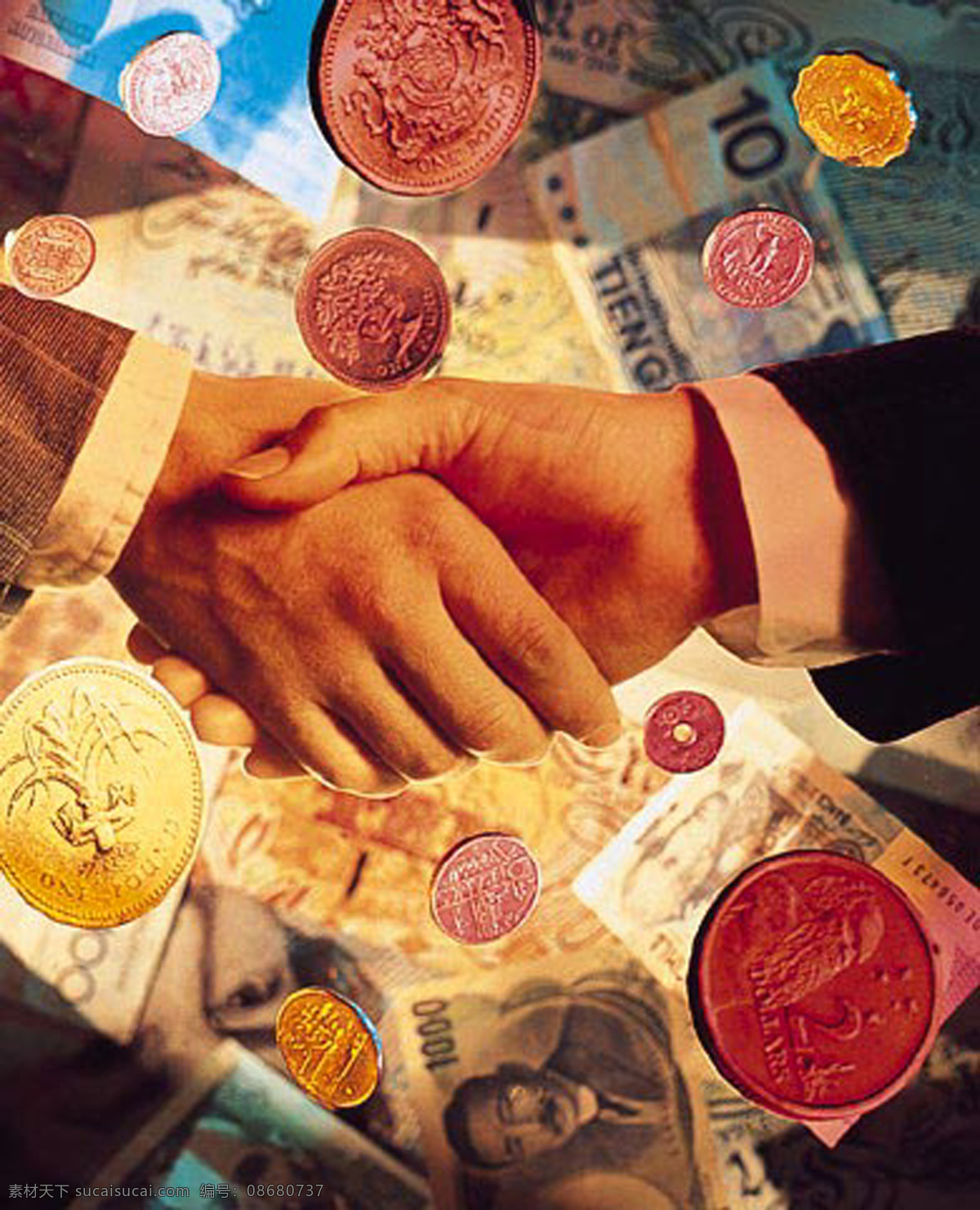 商务 金融 握手 合作 货币 基金 科技 商场 商务合作 商务科技 现代科技 金融危机 商战