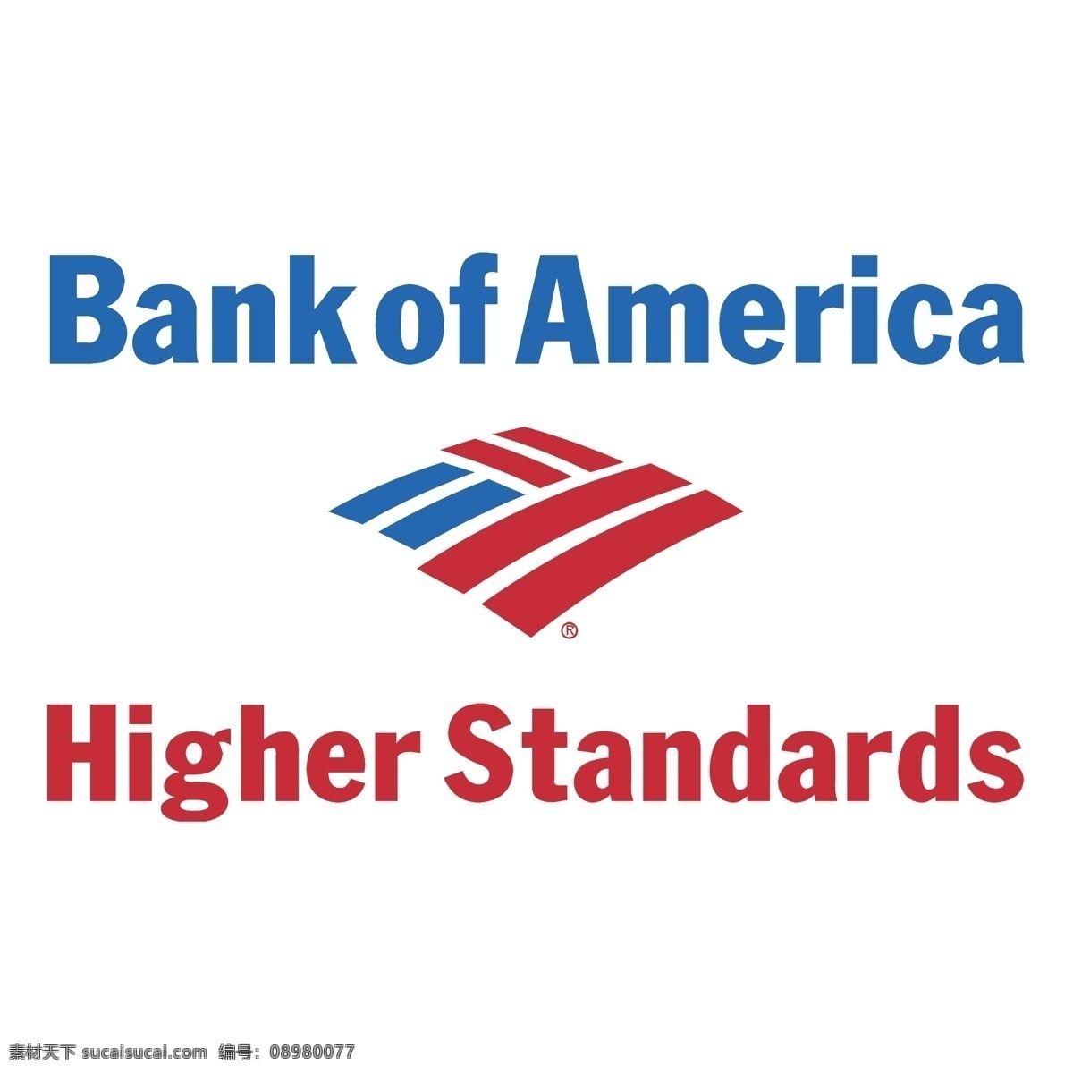 美国银行标识 图形设计 标识设计 平面设计 银行logo 白色